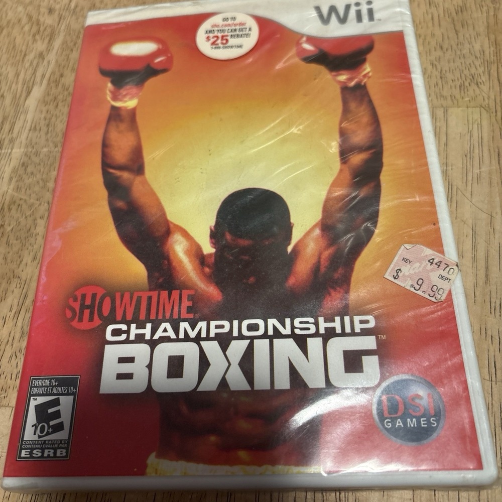 Showtime Championship Boxing Nintendo Wii Brand New Sealed 2007 Sports Game